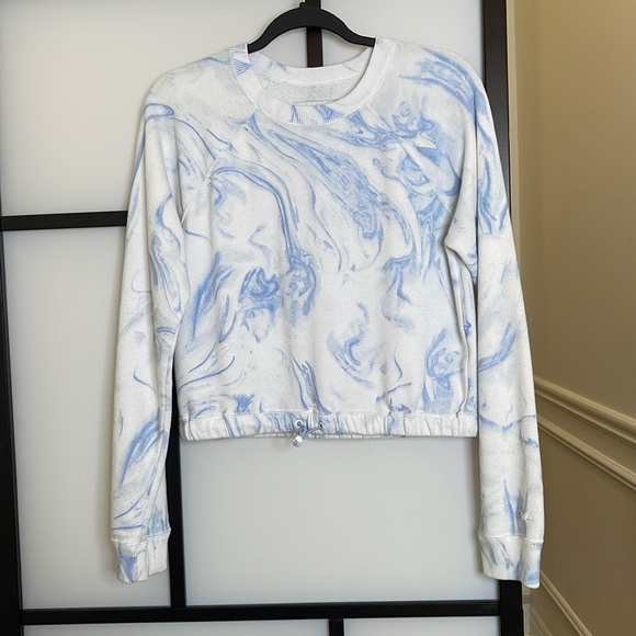 Blue marble cropped sweater from Hollister - Picture 1 of 3